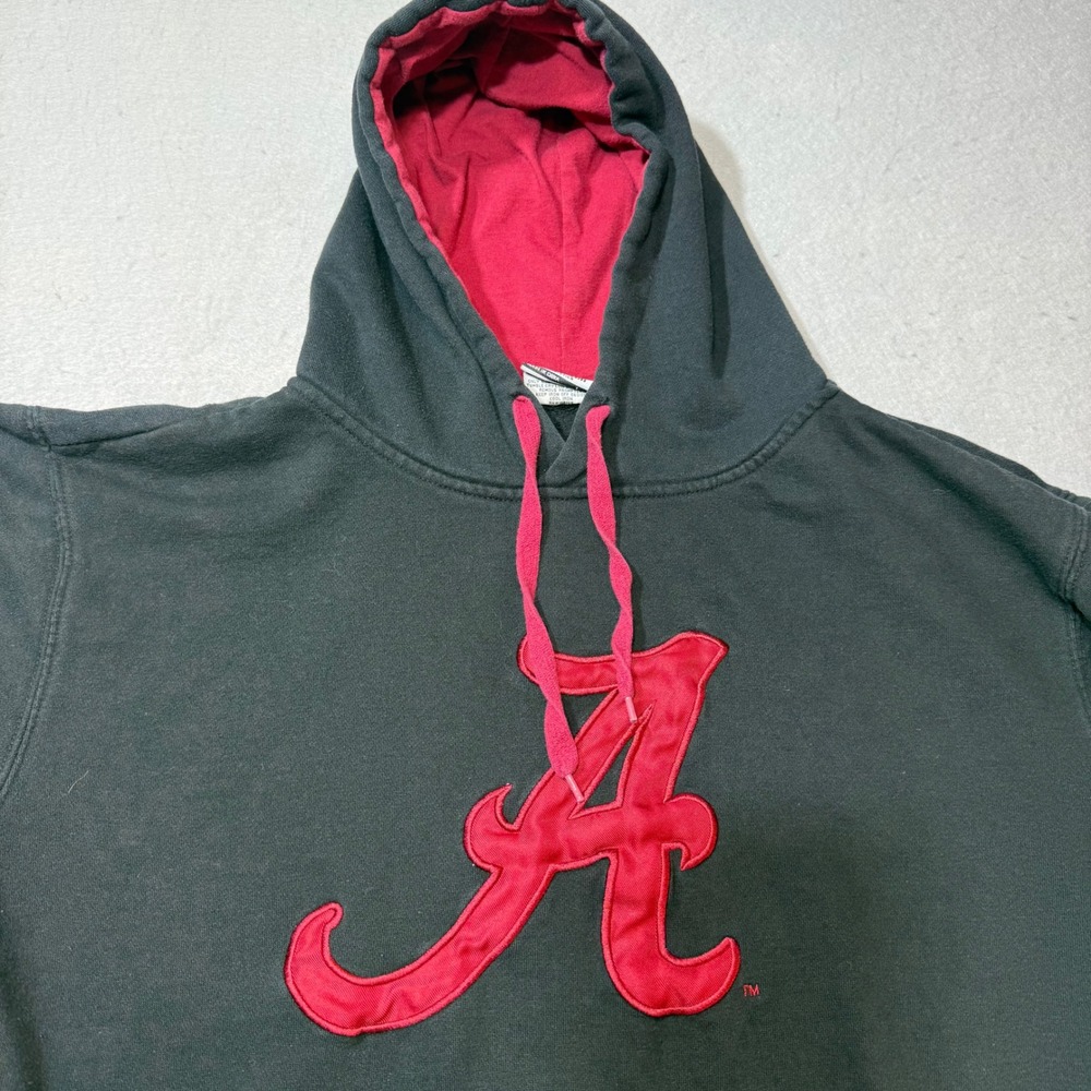 Stadium Athletics Alabama Crimson Tide‎ Pullover Hoodie Sweatshirt Black Size L